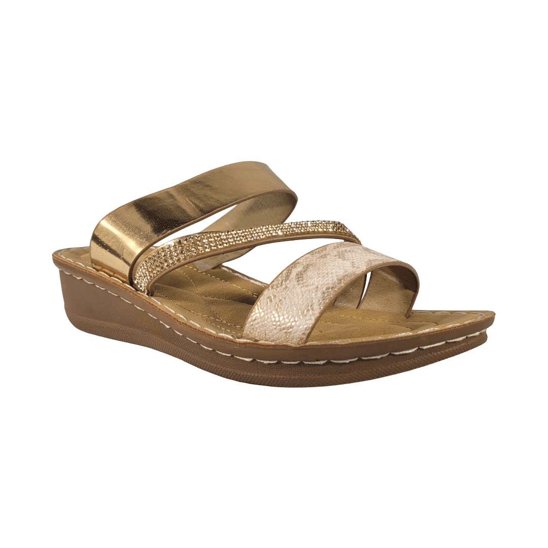 SANDALIAS AGUXI CHAMPAGNE MUJER | 6307 AGUXI 36 - CalzadosPaola