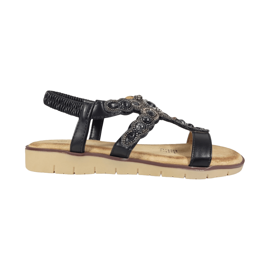 SANDALIAS BONNY FRANCO NEGRO CASUAL MUJER 384 - 0077 BONNY FRANCO 35 CL / 23.3 CM - CalzadosPaola