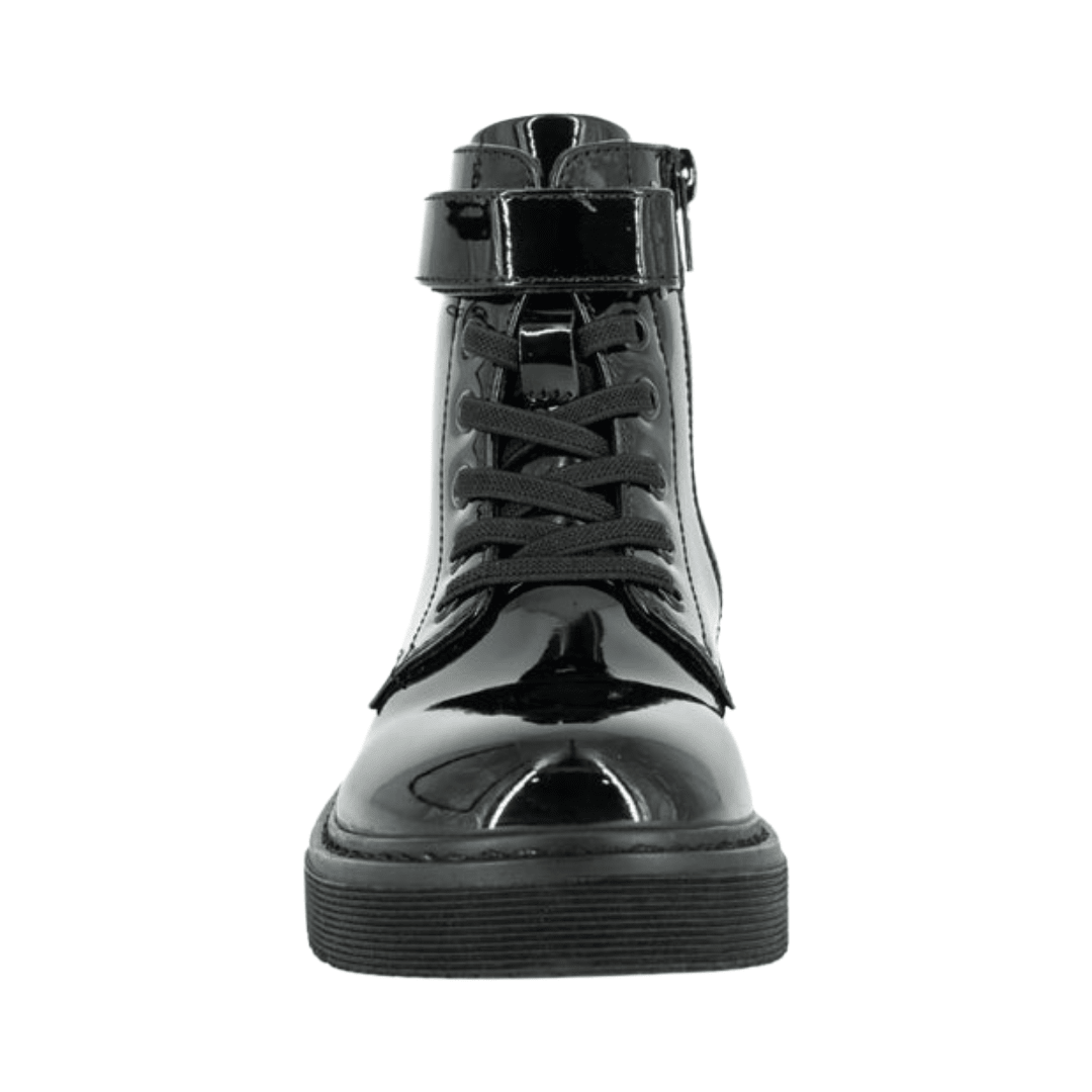 BOTINES BAOMBOO DANICA NEGRO CHAROL INFANTIL 1824 - 02 BAMBOO 30 - CalzadosPaola