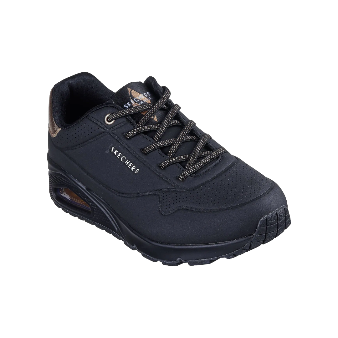 ZAPATILLAS URBANAS SKECHERS UNO SHIMMER AWAY MUJER | 155196-BBK