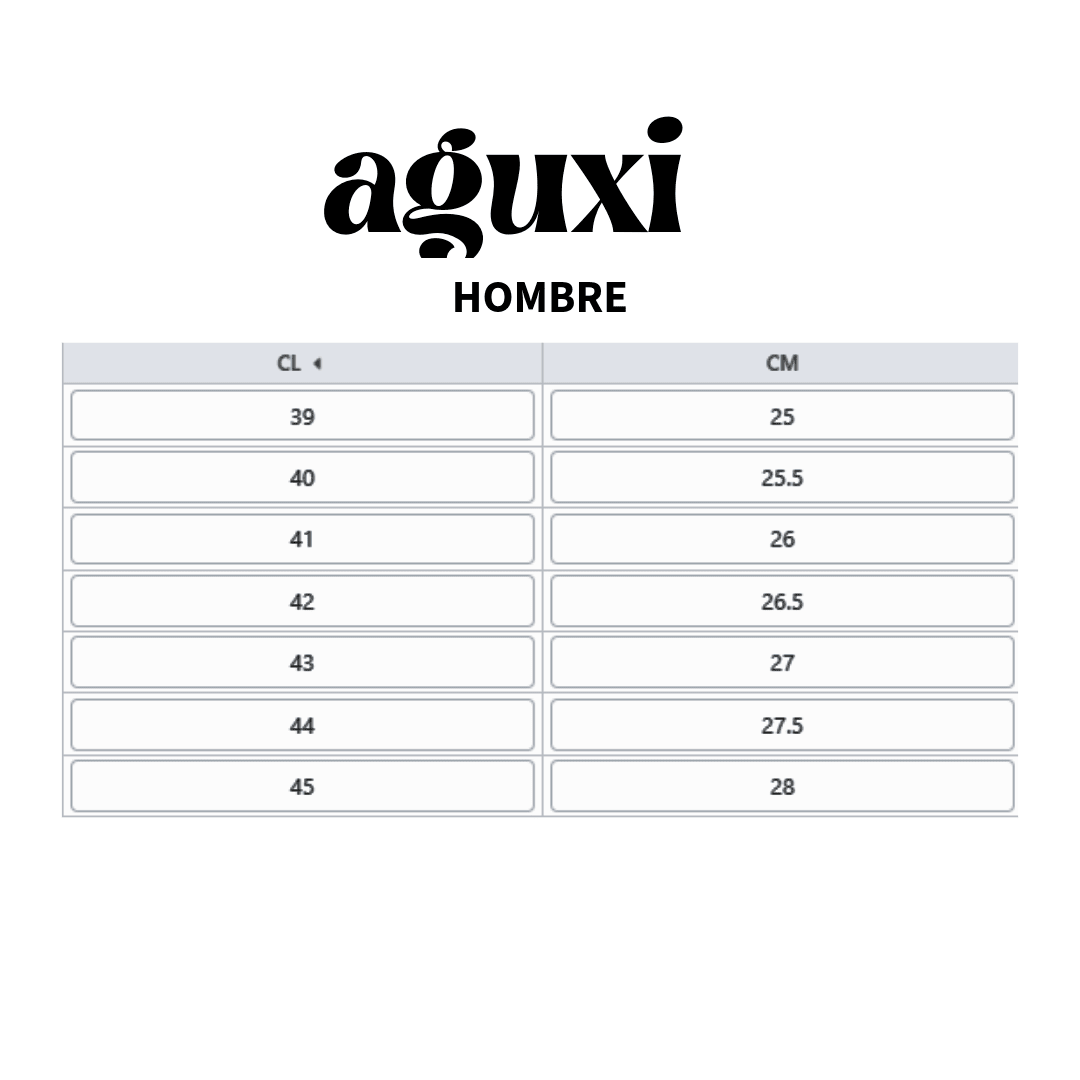 ZAPATOS FORMALES AGUXI NEGRO CASUAL HOMBRE 1711/2 AGUXI 39 CL / 25 CM - CalzadosPaola