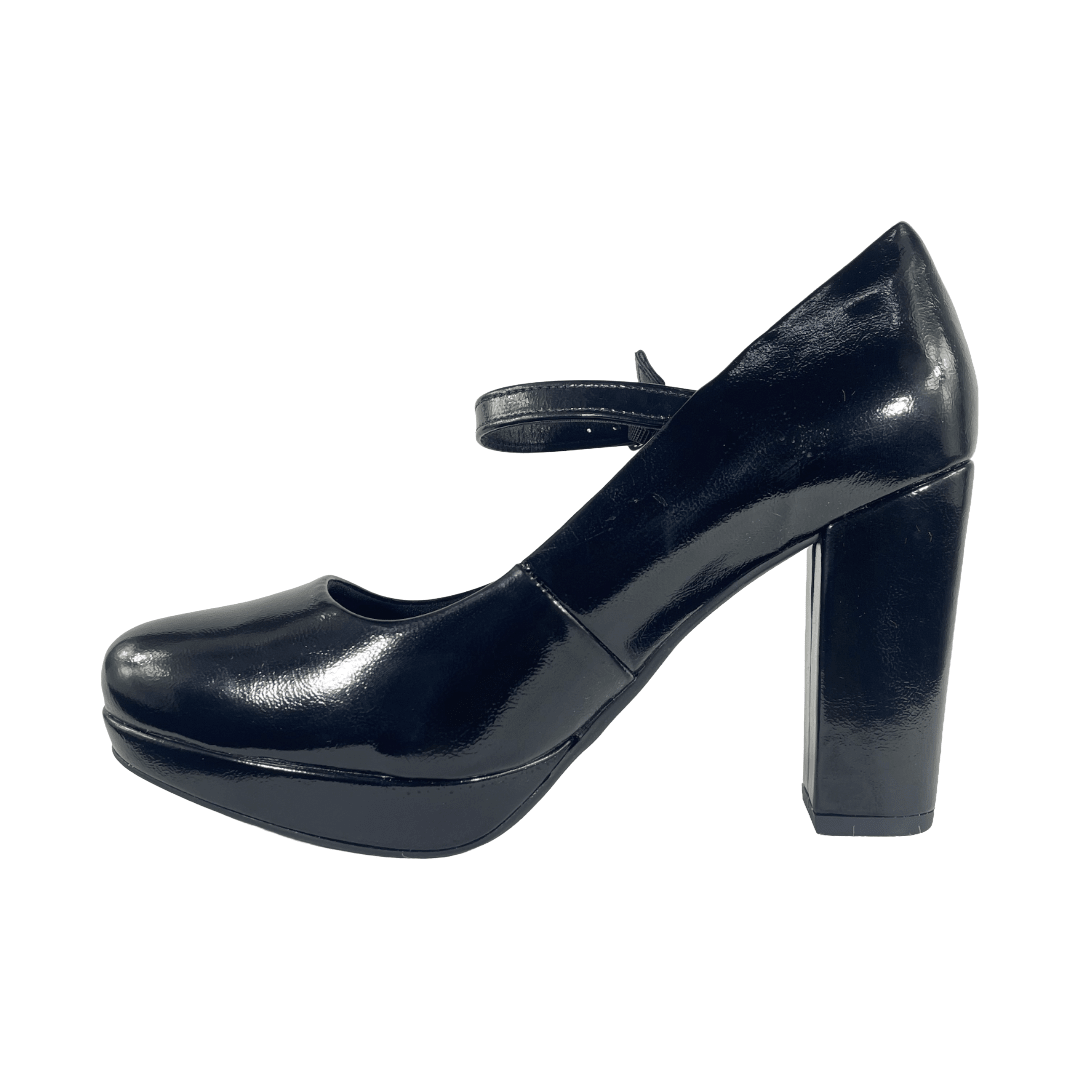 ZAPATOS FORMALES PICCADILLY NEGRO CHAROL MUJER VU6390T PICADELLY 34 - CalzadosPaola