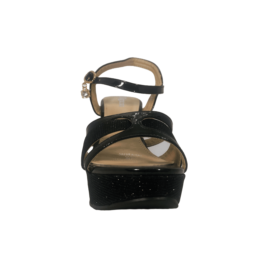 SANDALIAS DE FIESTA AGUXI BLACK 2076 AGUXI 36 - CalzadosPaola