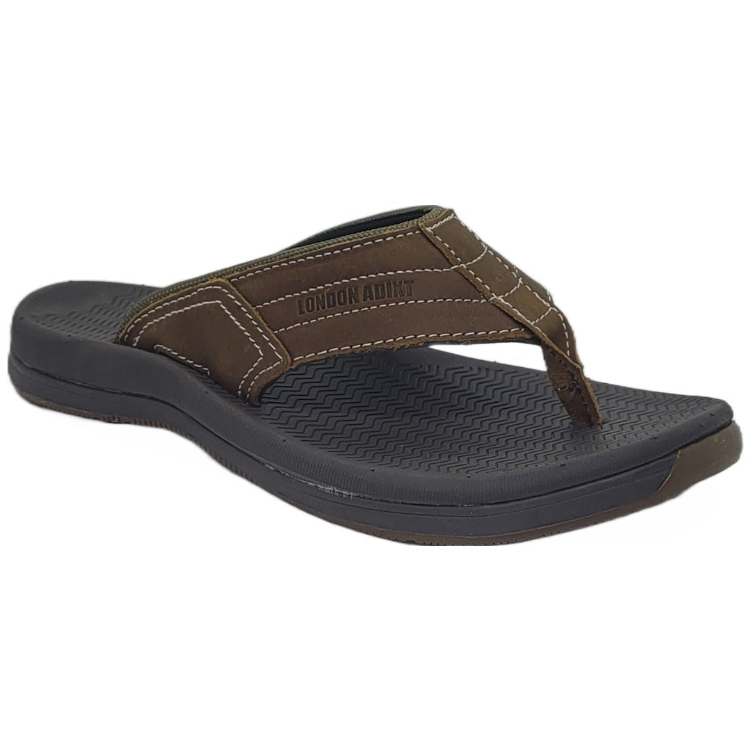 SANDALIAS LONDON DE CUERO CAFÉS | 9547 LONDON 44 - CalzadosPaola