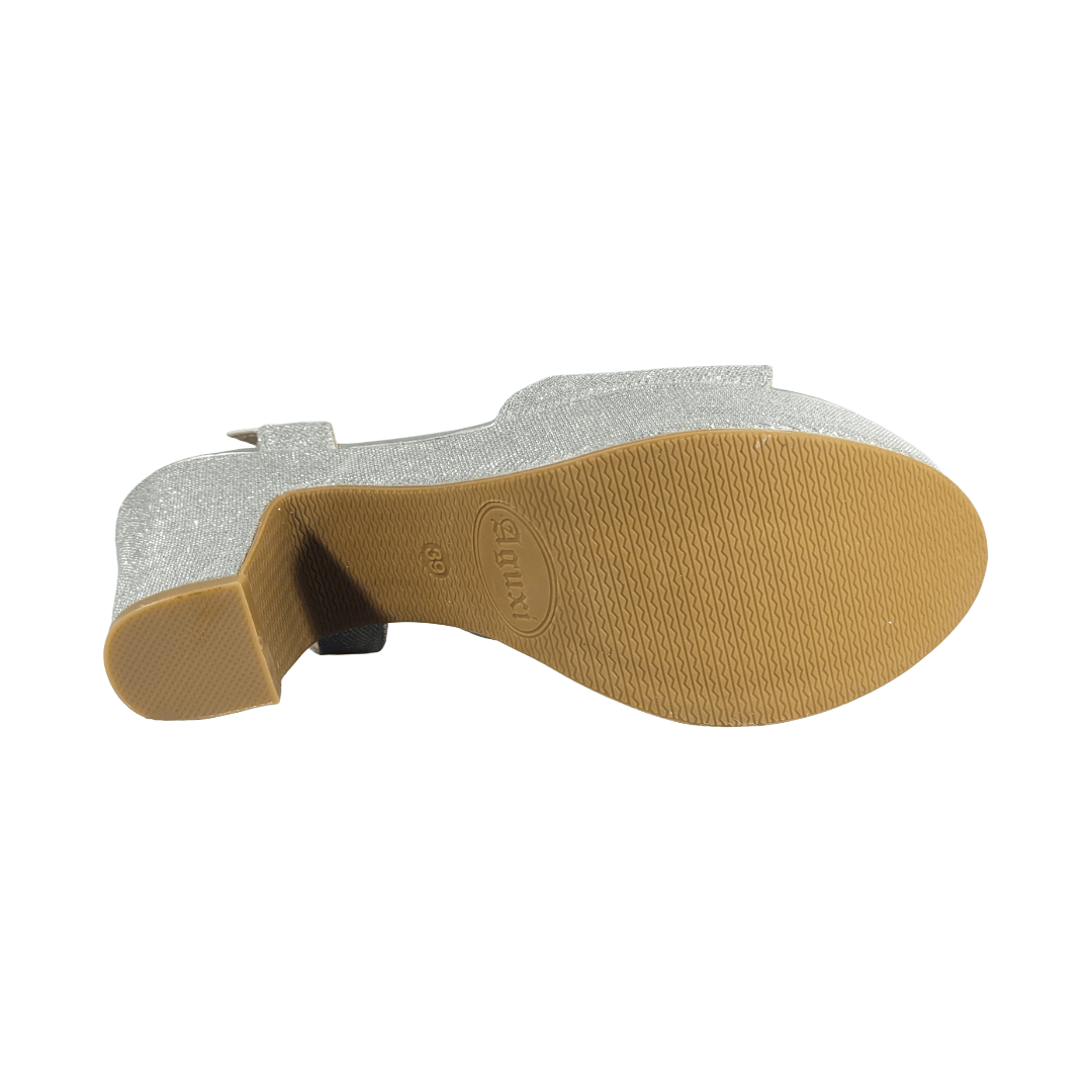 SANDALIAS DE FIESTA AGUXI PLATEADO MUJER | 2084 AGUXI 36 CL / 23 CM - CalzadosPaola