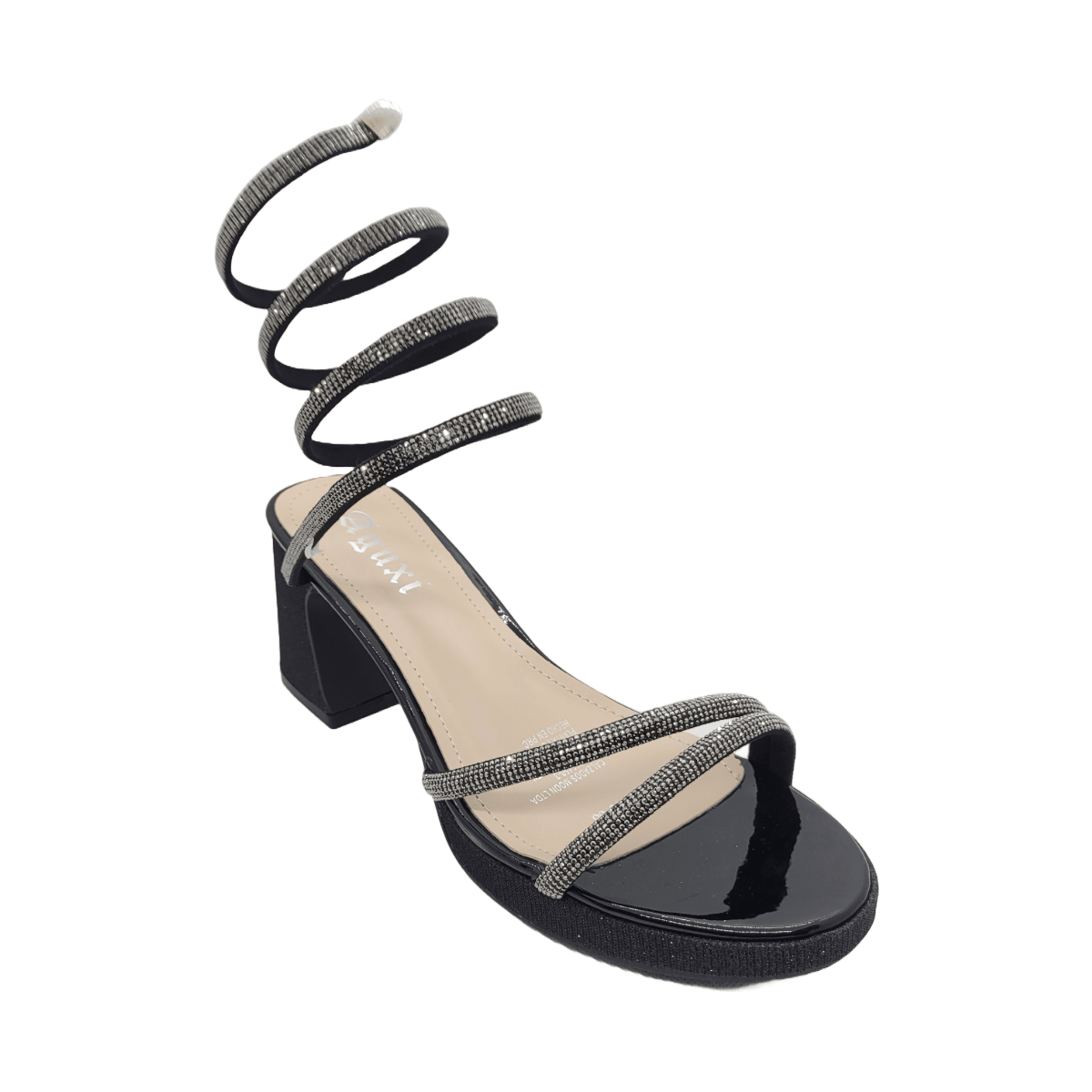 SANDALIAS DE FIESTA AGUXI BLACK 2100 AGUXI 36 - CalzadosPaola