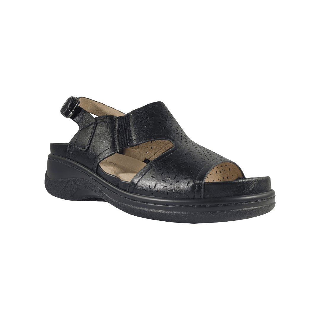SANDALIAS PASSER NEGRO CASUAL MUJER | 0330 PASSER 35 CL / 23.3 CM - CalzadosPaola