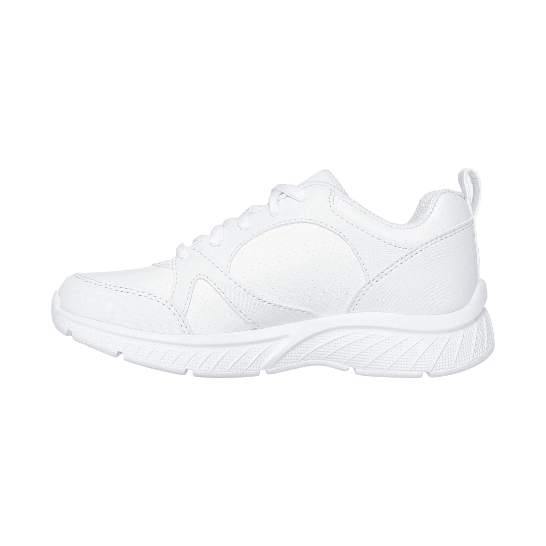 ZAPATILLAS ESCOLARES BLANCAS JUVENIL SKECHERS MICROSPEC PLUS | 302636L - WHT SKECHERS 34 - CalzadosPaola