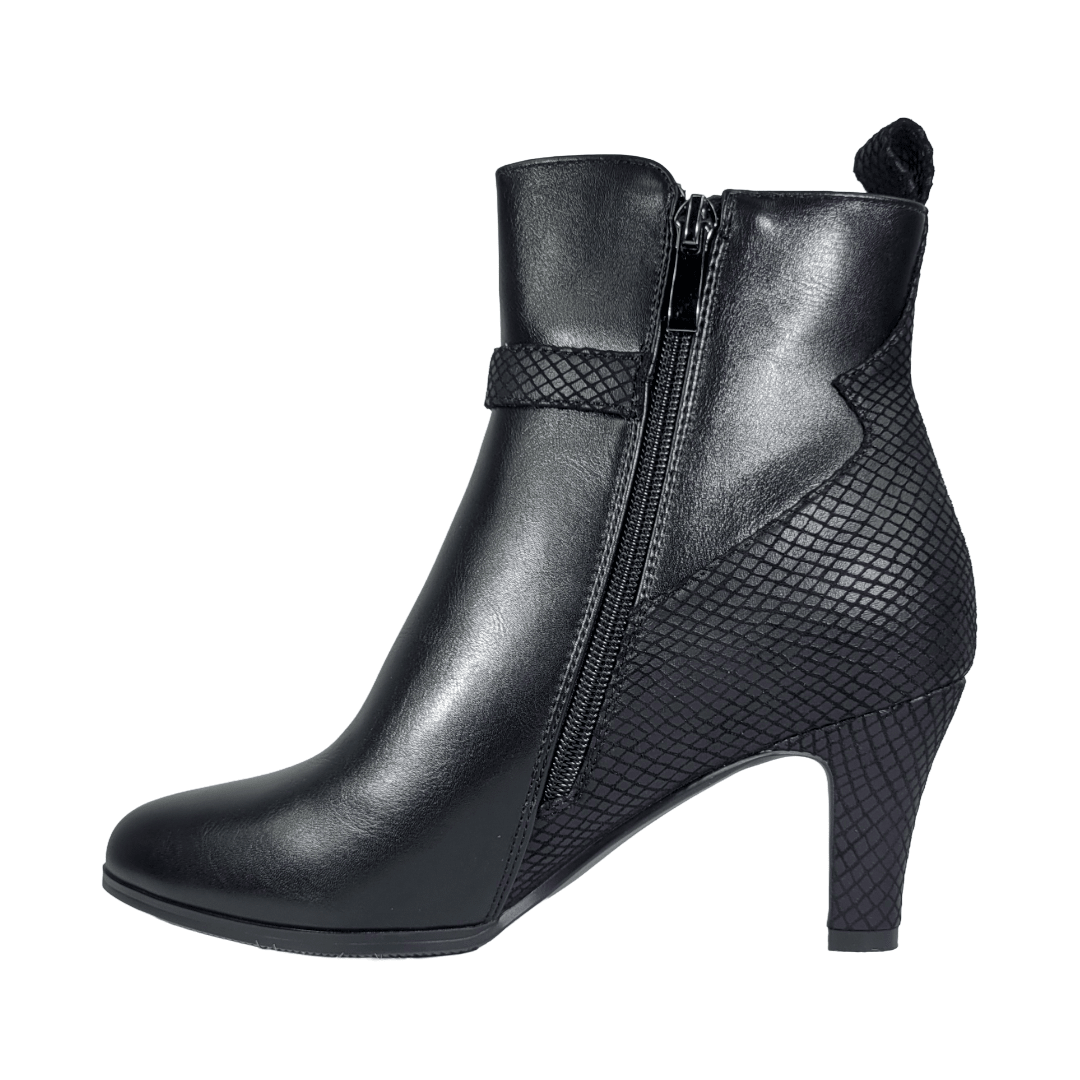 BOTINES BONNY FRANCO SNAKE NEGRO MUJER | 275 - 3368 BONNY FRANCO 35 - CalzadosPaola
