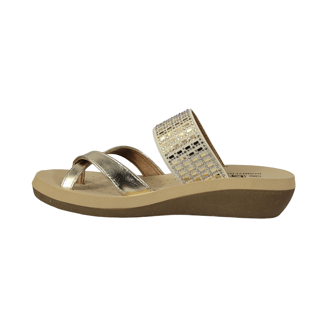 SANDALIAS BONNY FRANCO DORADO MUJER | 384 - 0971 BONNY FRANCO 35 CL / 23.3 CM - CalzadosPaola
