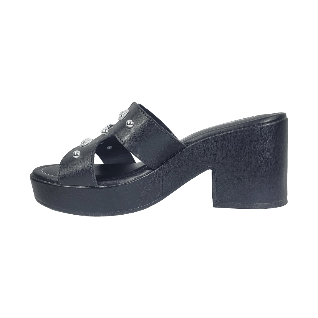 SANDALIAS MOLECA NEGRO MUJER | 5549.105.9569 - 15745 MOLECA 35 - CalzadosPaola