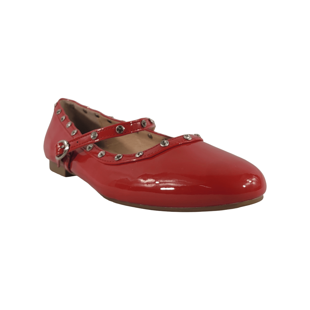 BALLERINAS MD ROJO BRILLANTE MUJER | 5K07 - 13 MD 35 CL / 22.5 CM - CalzadosPaola