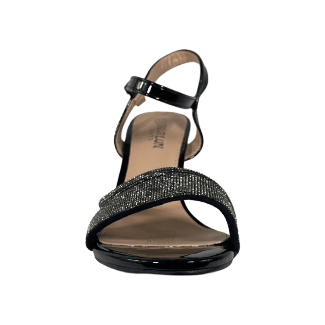 SANDALIAS DE FIESTA HUALUNAOTE NEGRO CASUAL MUJER T2210 HUALUNAOTE 36 - CalzadosPaola