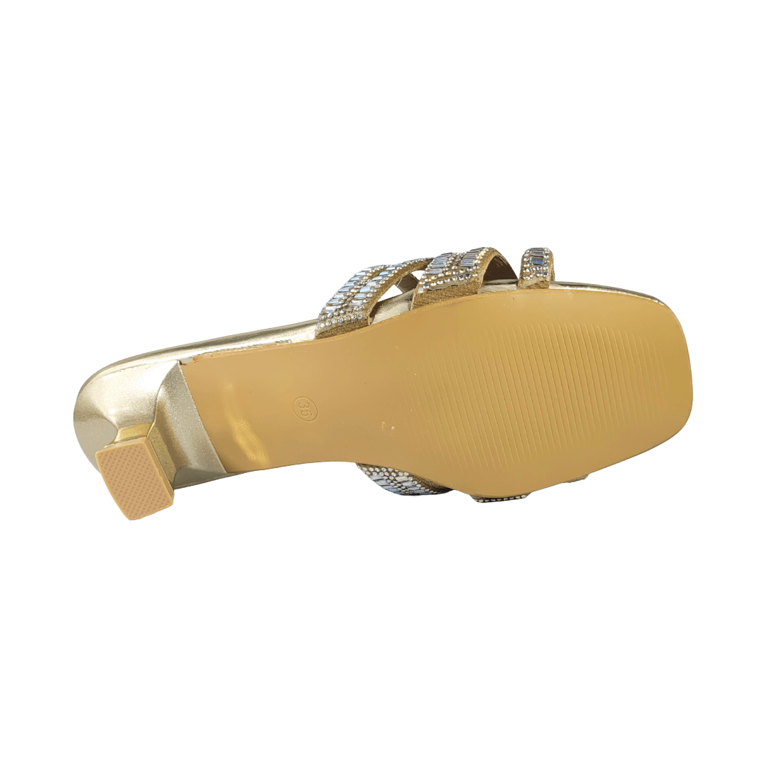 SANDALIAS DE FIESTA J - RUN DORADO MUJER | G679F3 J - RUN 35 - CalzadosPaola