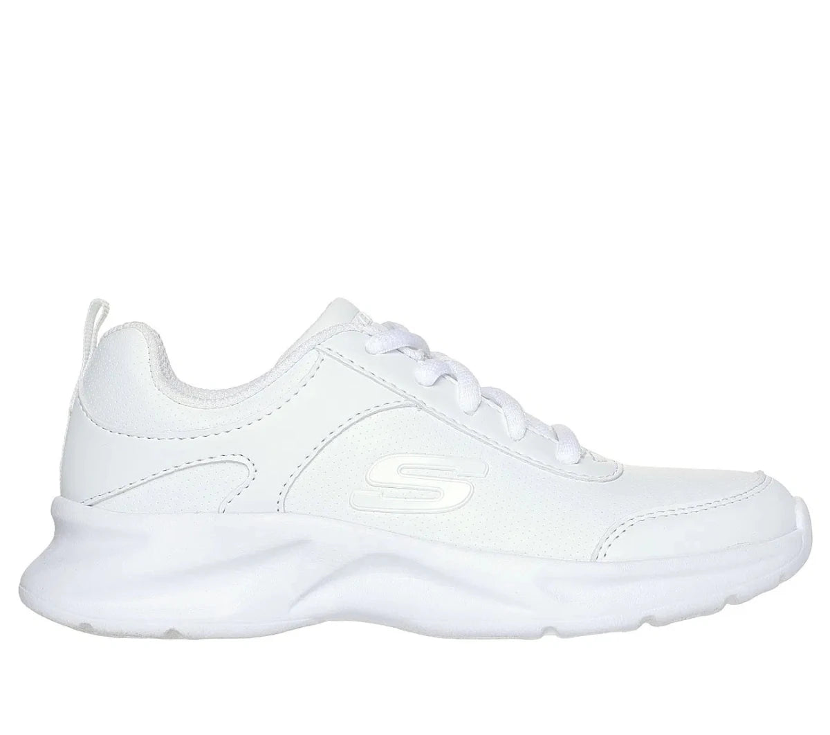 ZAPATILLAS ESCOLARES BLANCAS JUVENIL SKECHERS DYNAMATIC | 302630L - WHT SKECHERS 34 - CalzadosPaola