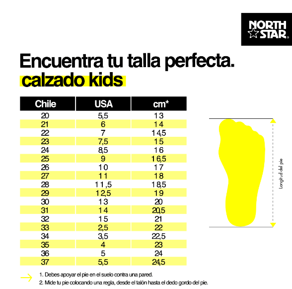 ZAPATILLAS URBANAS NORTH STAR SKY INFANTIL | 381 - 9787 NORTH STAR 33 - CalzadosPaola