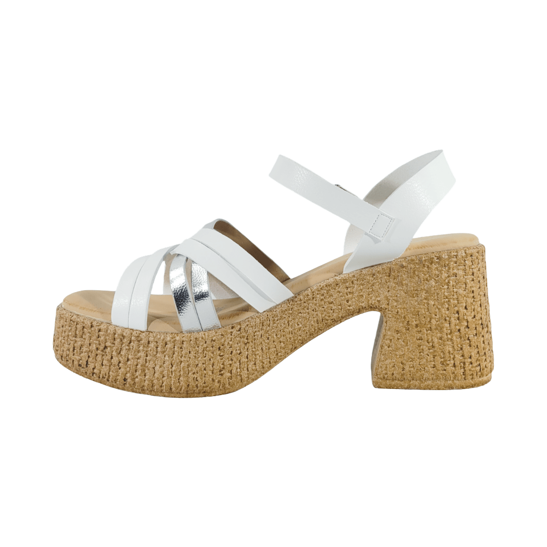 SANDALIAS BY PASS FASHION BLANCO MUJER | V25 - Y5684 - 10 BY PASS 35 CL / 24.5 CM - CalzadosPaola