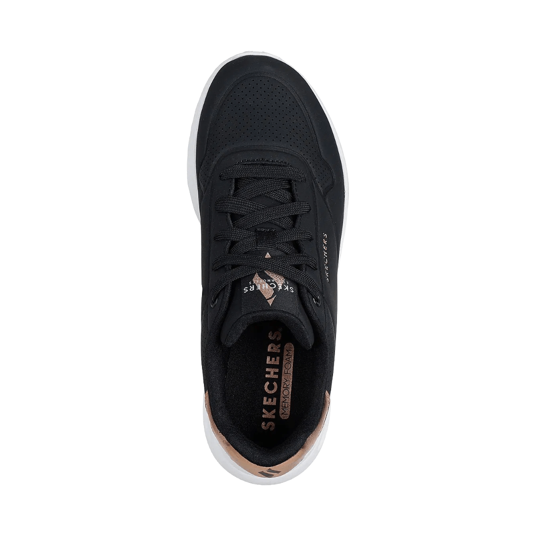 ZAPATILLAS URBANAS SKECHERS UNO LITE SHIMMER ALONG MUJER | 177291 - BLK SKECHERS 35 - CalzadosPaola