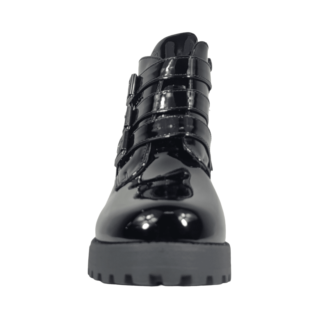 BOTINES BAMBOO NEGRO CHAROL INFANTIL 1816 - 02 BAMBOO 30 - CalzadosPaola