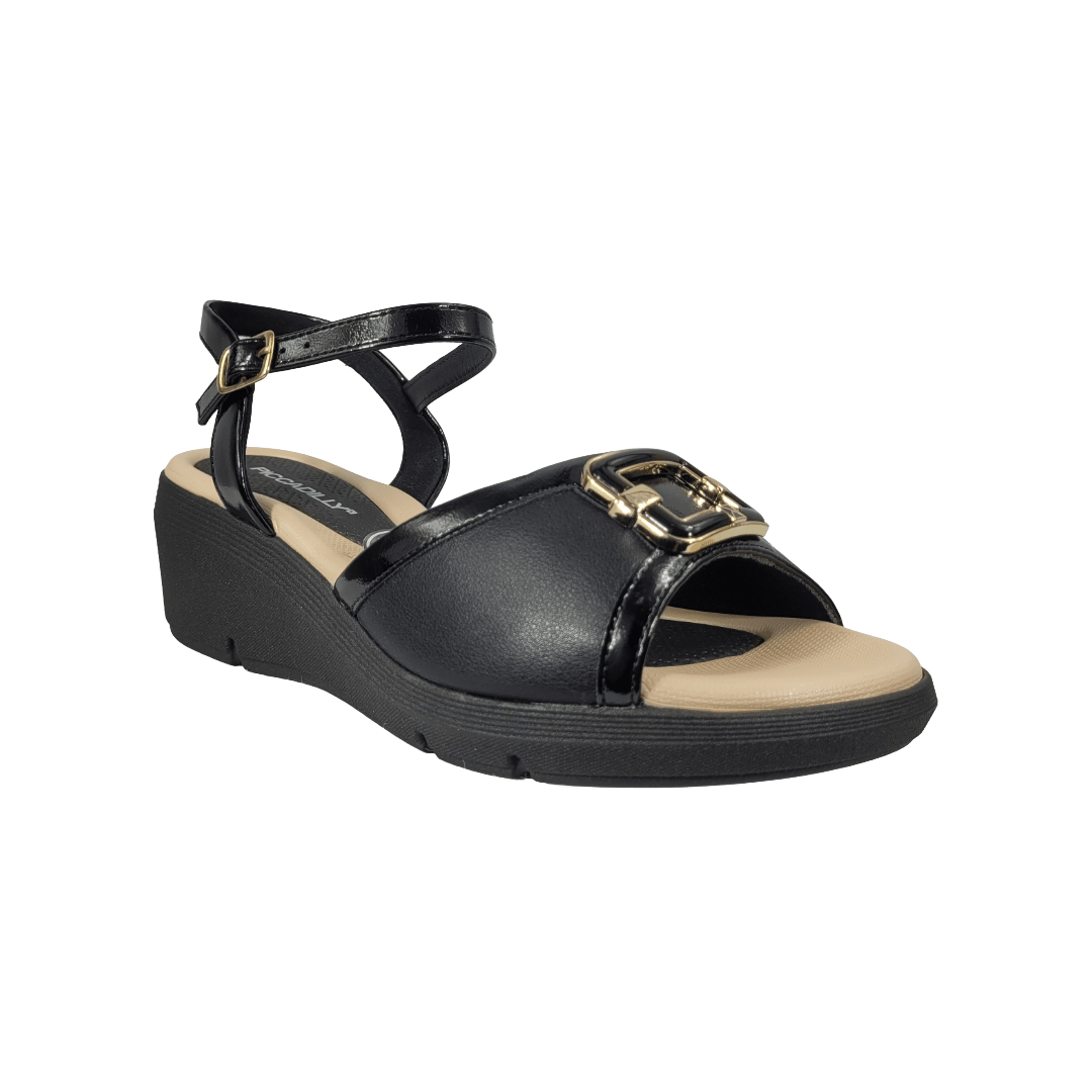 SANDALIAS PICCADILLY NEGRO CASUAL MUJER VU5370T PICADELLY 34 - CalzadosPaola