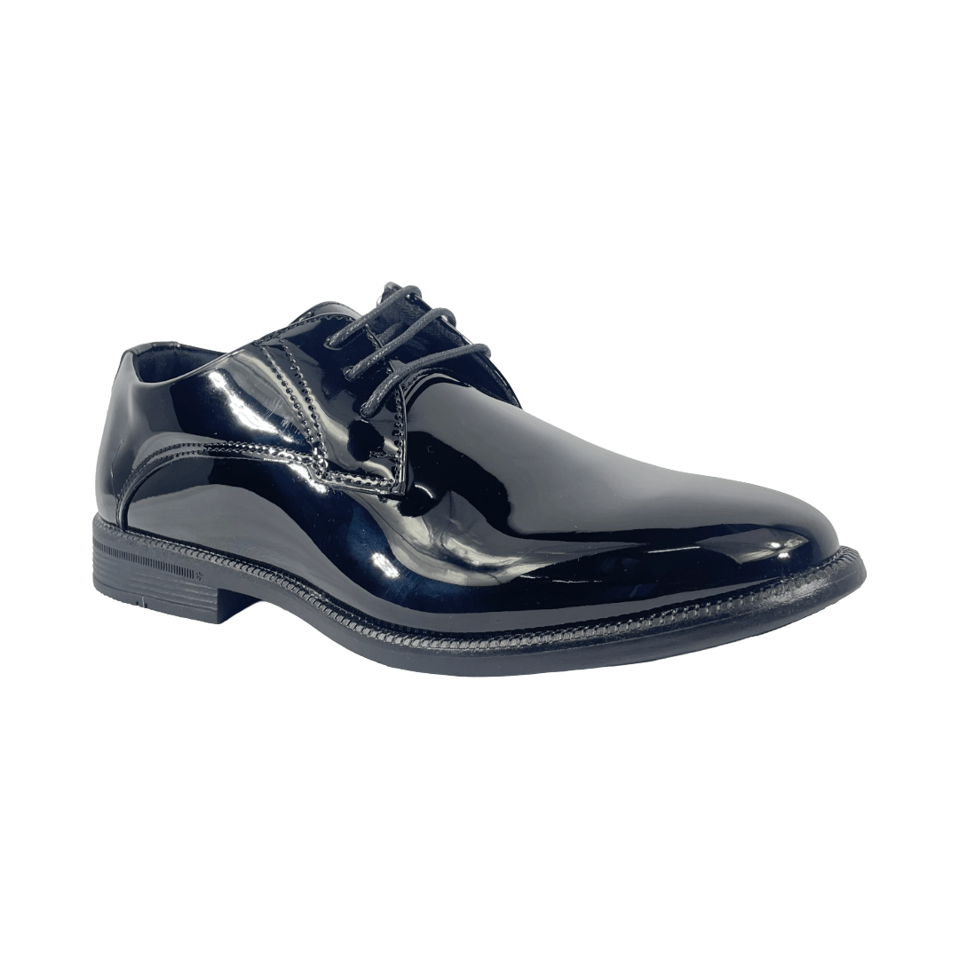 ZAPATOS FORMALES UNISPORT NEGRO CHAROL INFANTIL | 9013 - 20/1 UNISPORT 28 - CalzadosPaola