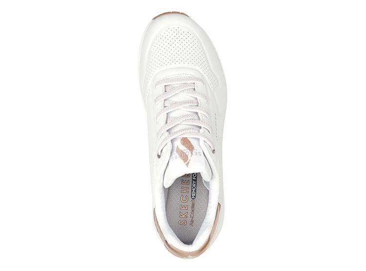 ZAPATILLAS SKECHERS [UNO] SHIMMER AWAY (MUJER) | 155196 - WHT SKECHERS 40 - CalzadosPaola