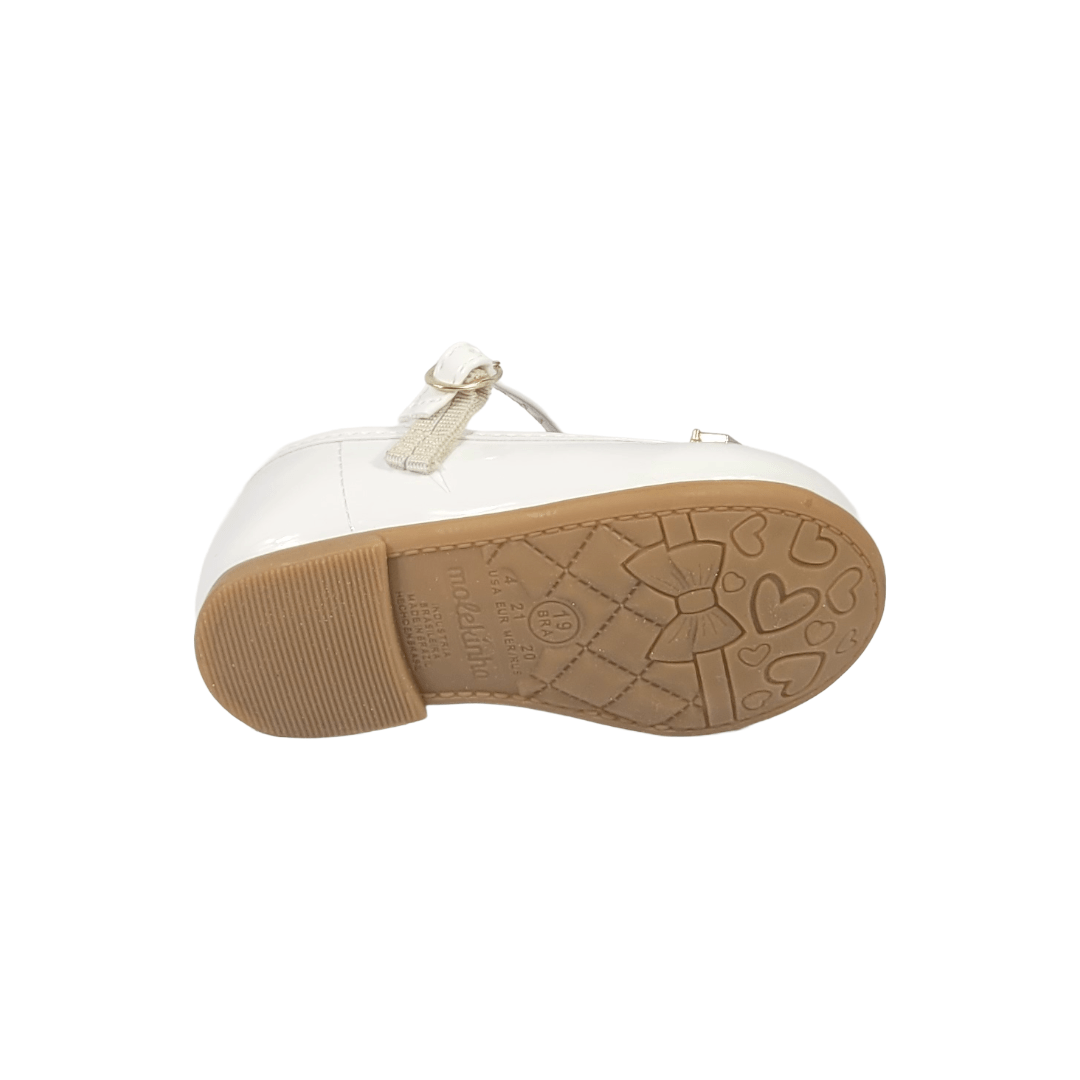 BALLERINAS MOLEKINHA BLANCO INFANTIL 2106.1041.13488.16072 MOLEKINHA 18 - CalzadosPaola