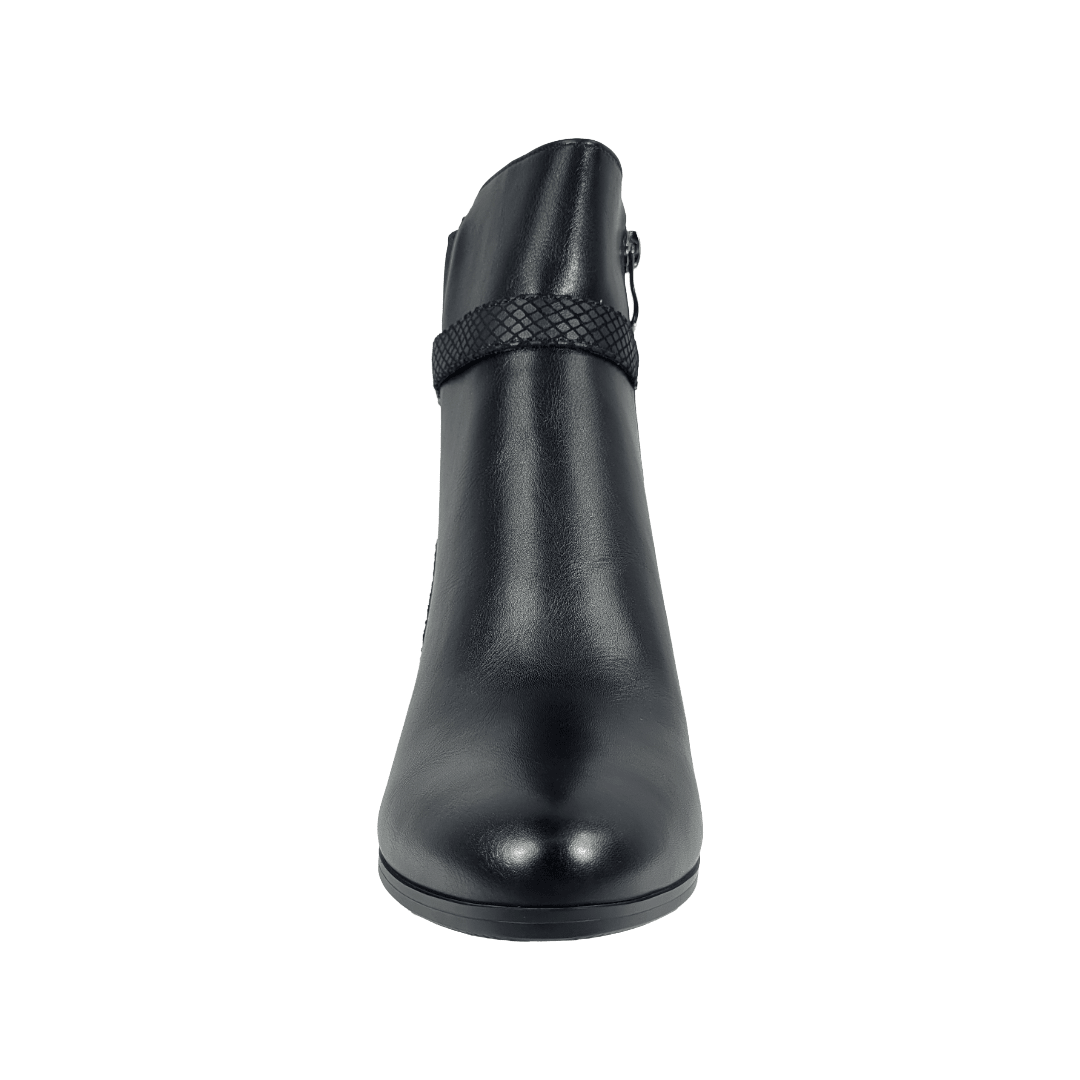 BOTINES BONNY FRANCO SNAKE NEGRO MUJER | 275 - 3368 BONNY FRANCO 35 - CalzadosPaola