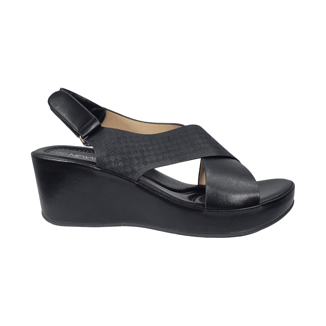 SANDALIAS NEW WALK NEGRO CASUAL MUJER | 3J8736 - 13 NEW WALK 35 CL / 22 CM - CalzadosPaola
