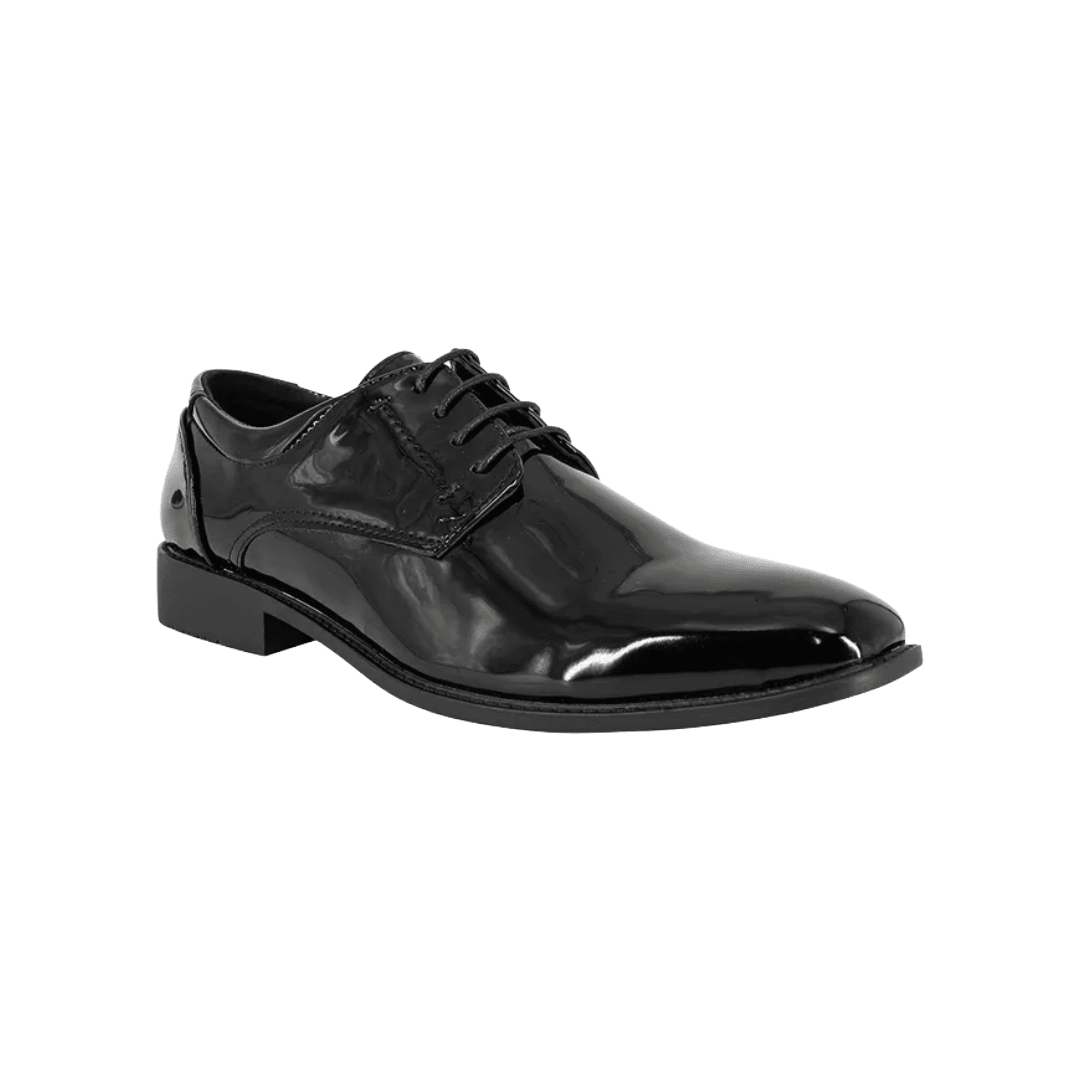 ZAPATOS FORMALES UNISPORT NEGRO CHAROL HOMBRE | 9028 - 20 UNISPORT 39 CL / 26 CM - CalzadosPaola