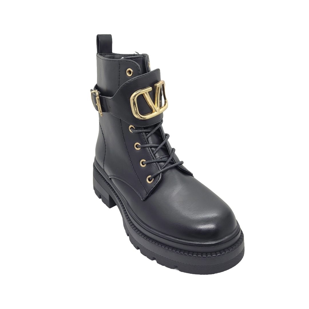 BOTINES CELINA RIGIO NEGRO 24JS05 CELINA RIGIO 40 - CalzadosPaola