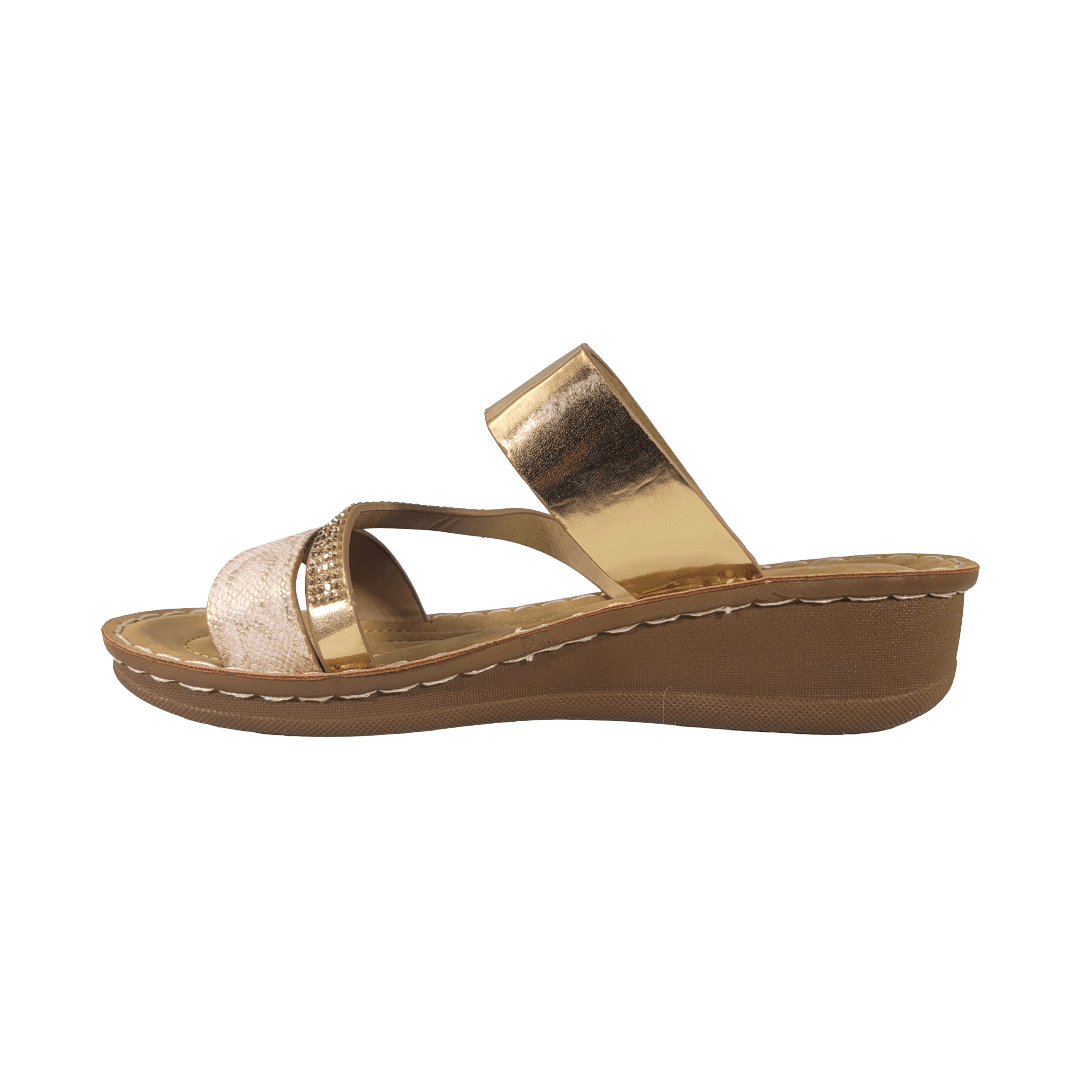 SANDALIAS AGUXI CHAMPAGNE MUJER | 6307 AGUXI 36 - CalzadosPaola