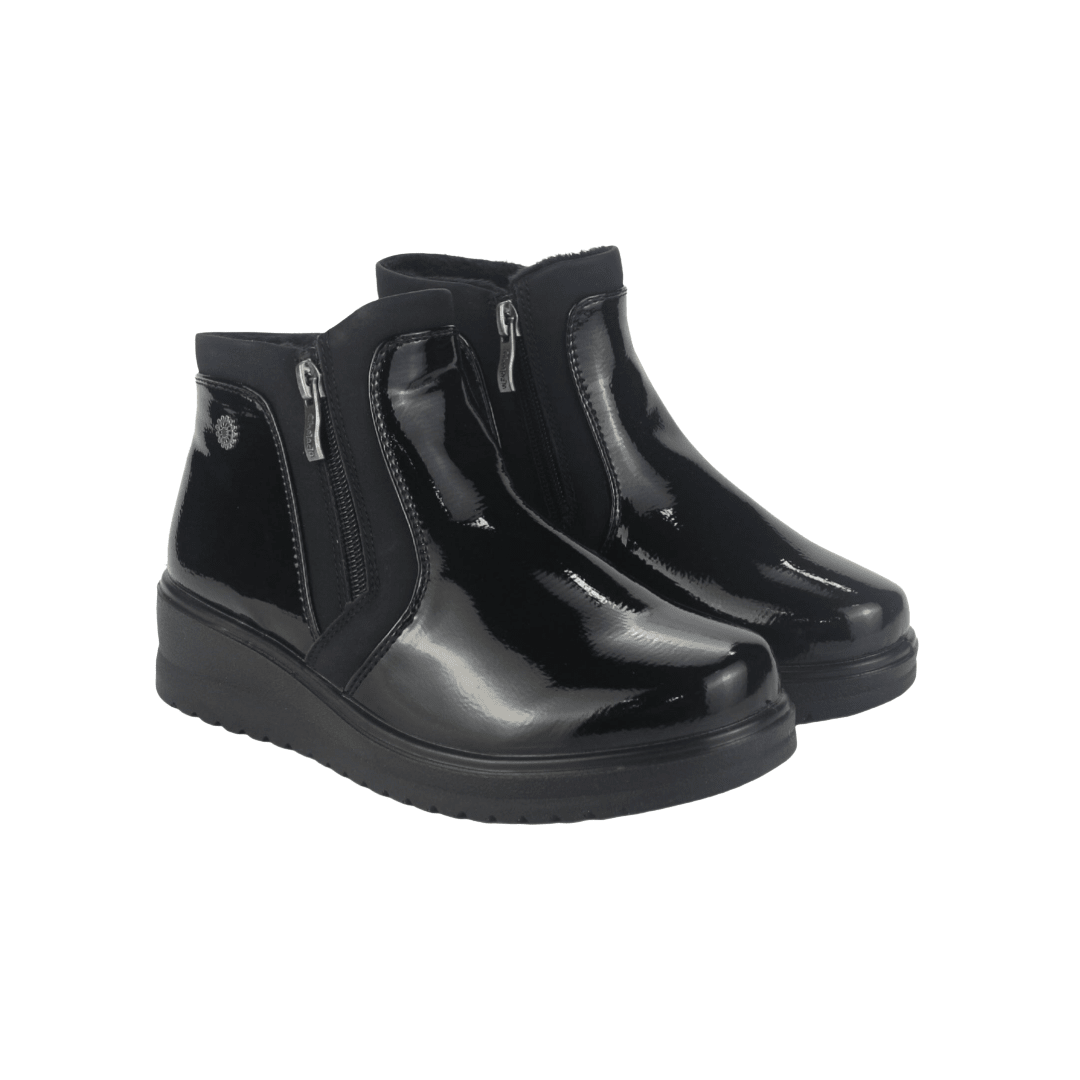 BOTINES CHALADA NEGRO CHAROL MUJER 36 - RAYO - 3 CHALADA 35 - CalzadosPaola