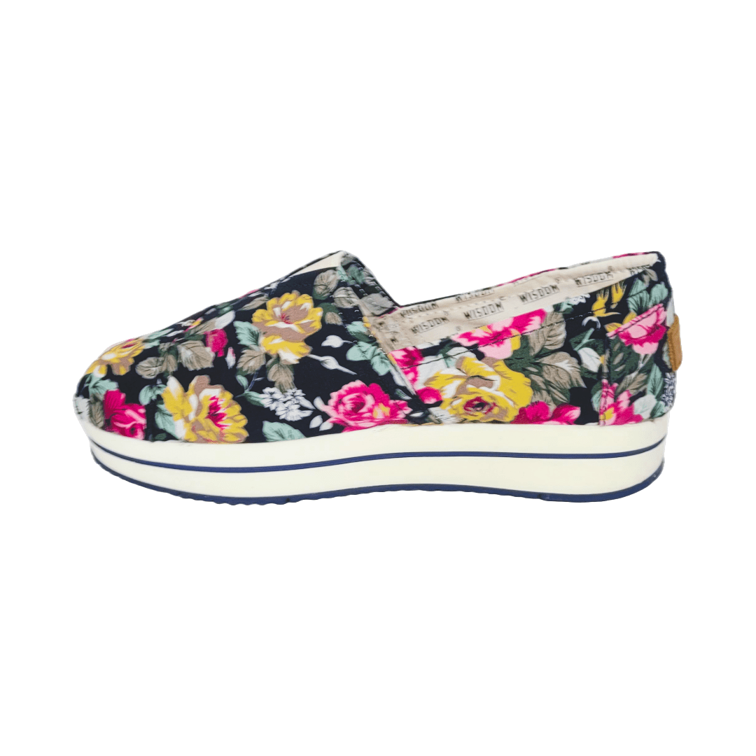 ALPARGATAS WISDOM FLOREADO PURPLE MUJER | W - 010 WISDOM 35 - CalzadosPaola