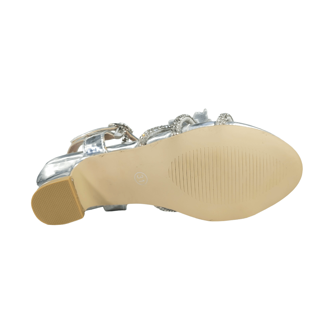 SANDALIAS DE FIESTA AGUXI PLATEADO INFANTIL | 117 - 4 AGUXI 28 - CalzadosPaola