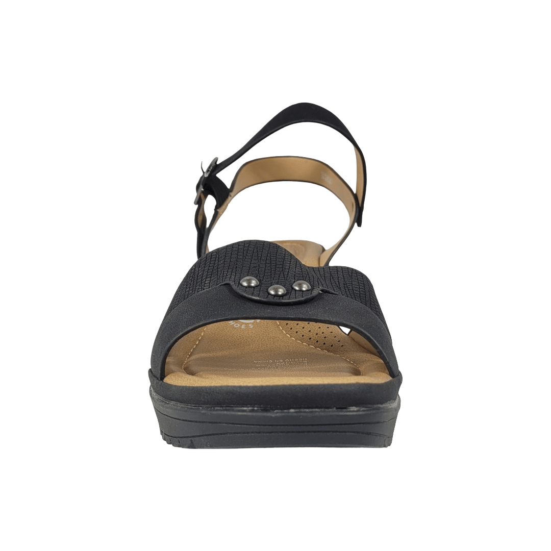 SANDALIAS STYLO NEGRO CASUAL MUJER ST2527 STYLO 35 - CalzadosPaola