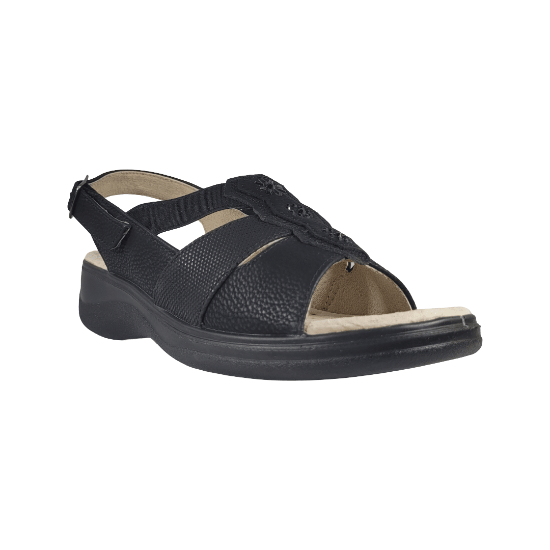 SANDALIAS PASSER NEGRO CASUAL MUJER | 020 PASSER 35 CL / 23.3 CM - CalzadosPaola
