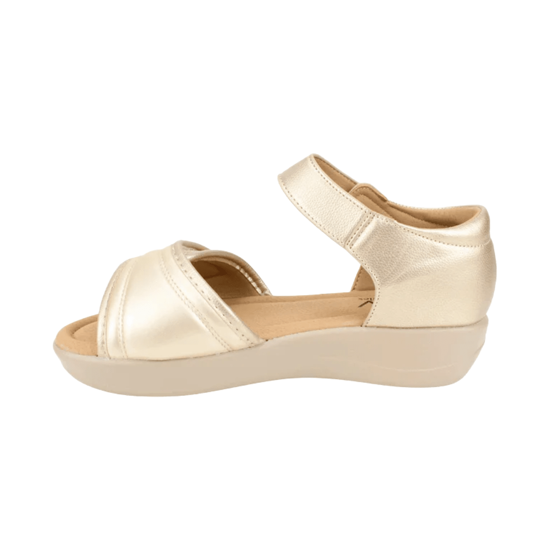 SANDALIAS NEW WALK VELCRO DORADO MUJER | FQT274 - W0 NEW WALK 35 CL / 22 CM - CalzadosPaola