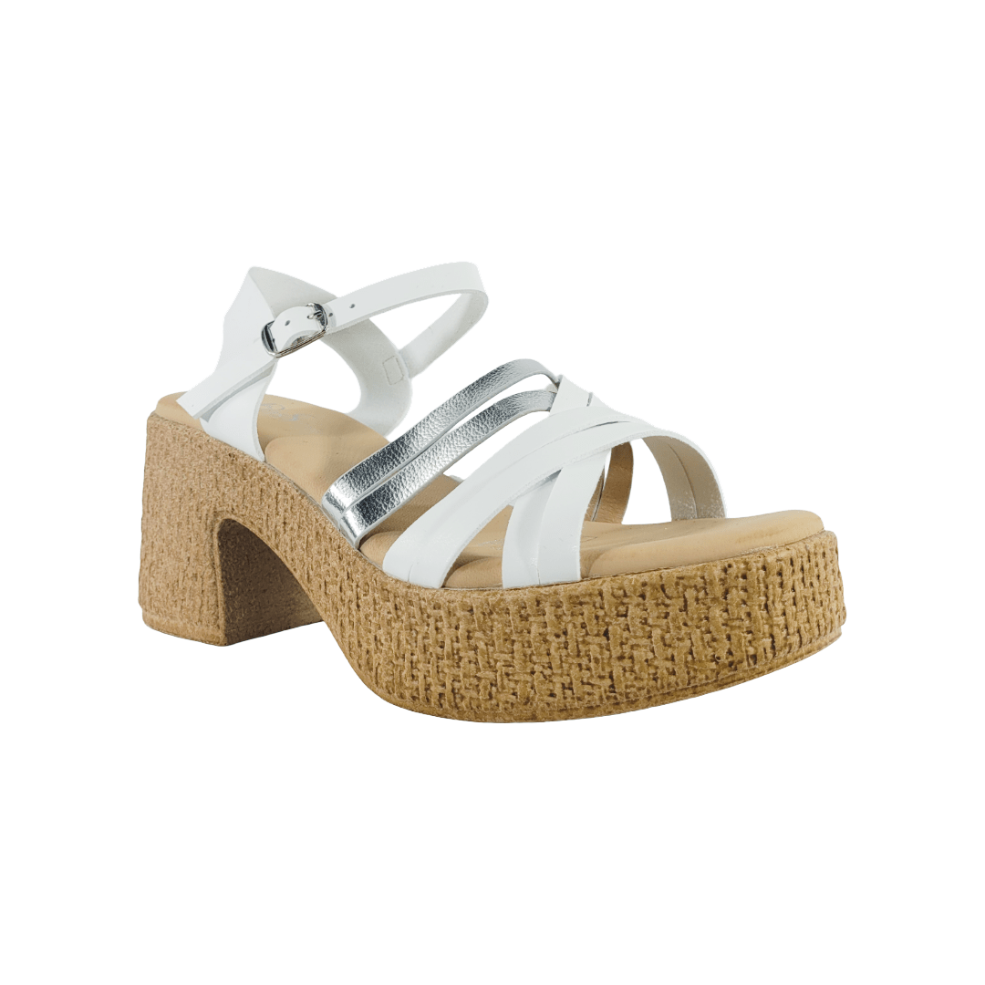SANDALIAS BY PASS FASHION BLANCO MUJER | V25 - Y5684 - 10 BY PASS 35 CL / 24.5 CM - CalzadosPaola