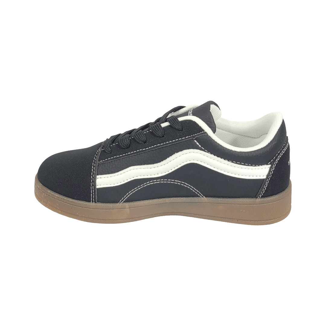 ZAPATILLAS URBANAS SKATERS NEGRO INFANTIL 804 - 0131 SKATER 32 - CalzadosPaola