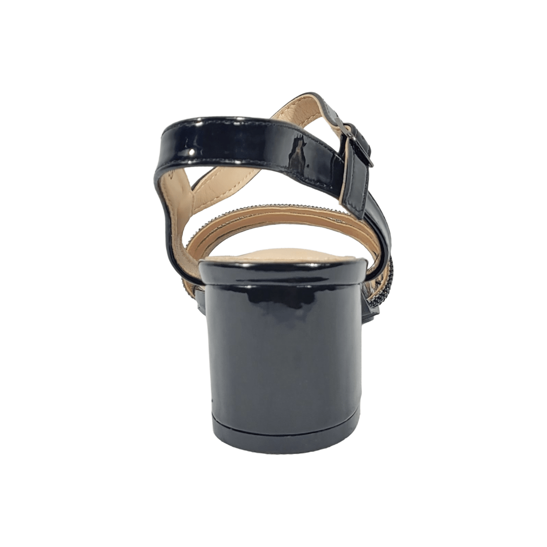 SANDALIAS DE FIESTA BONNY FRANCO NEGRO CHAROL MUJER 406 - 0018 BONNY FRANCO 37 - CalzadosPaola