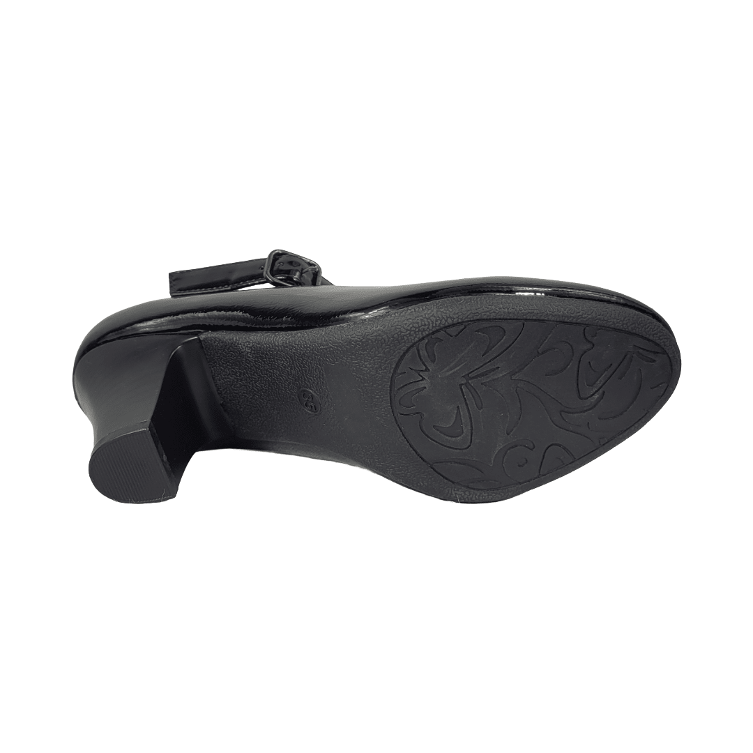 ZAPATOS FORMALES BONNY FRANCO NEGRO CHAROL | 384 - 0141 BONNY FRANCO 35 CL / 23.3 CM - CalzadosPaola