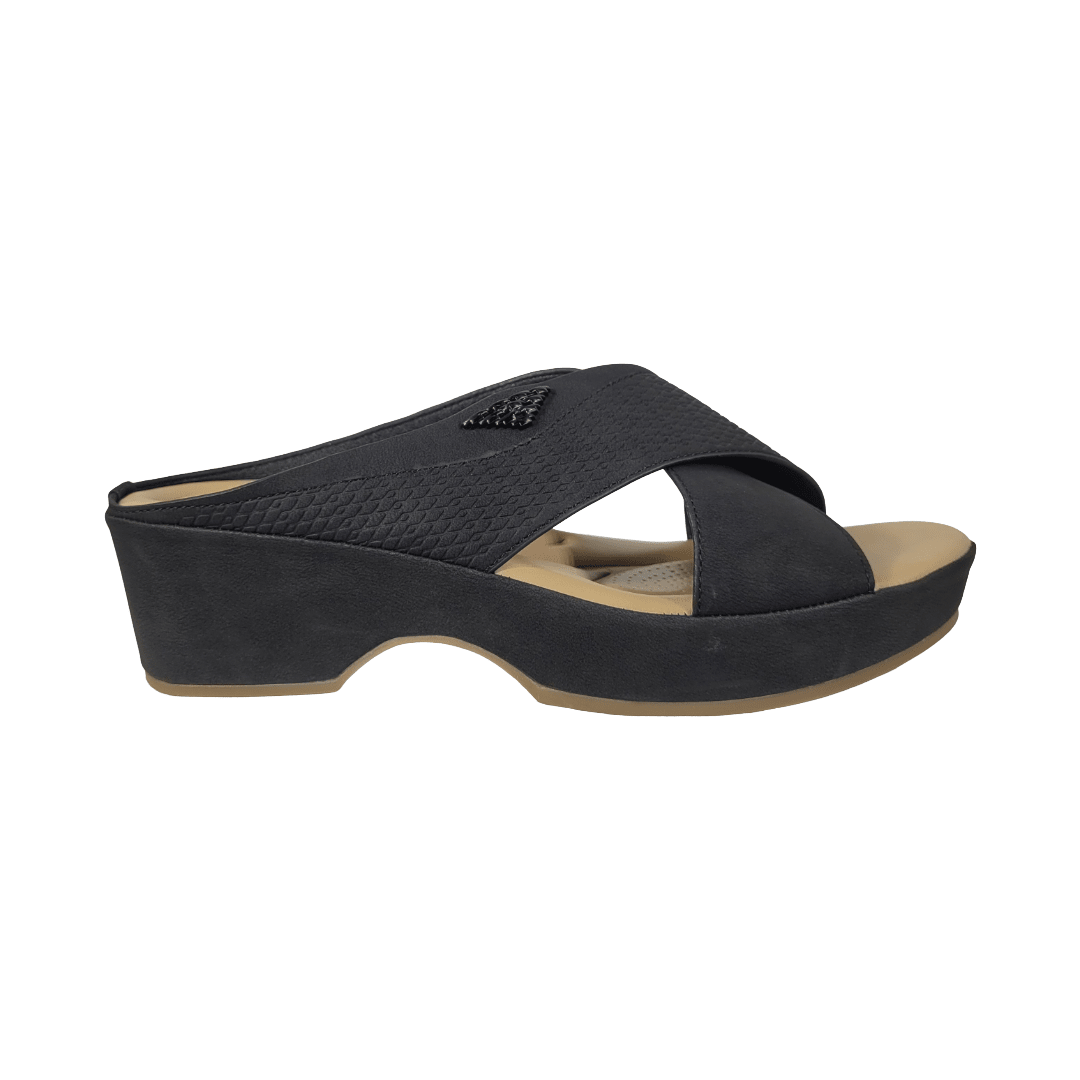 SANDALIAS STYLO NEGRO CASUAL MUJER | ST2573 STYLO 36 CL / 23.5 CM - CalzadosPaola