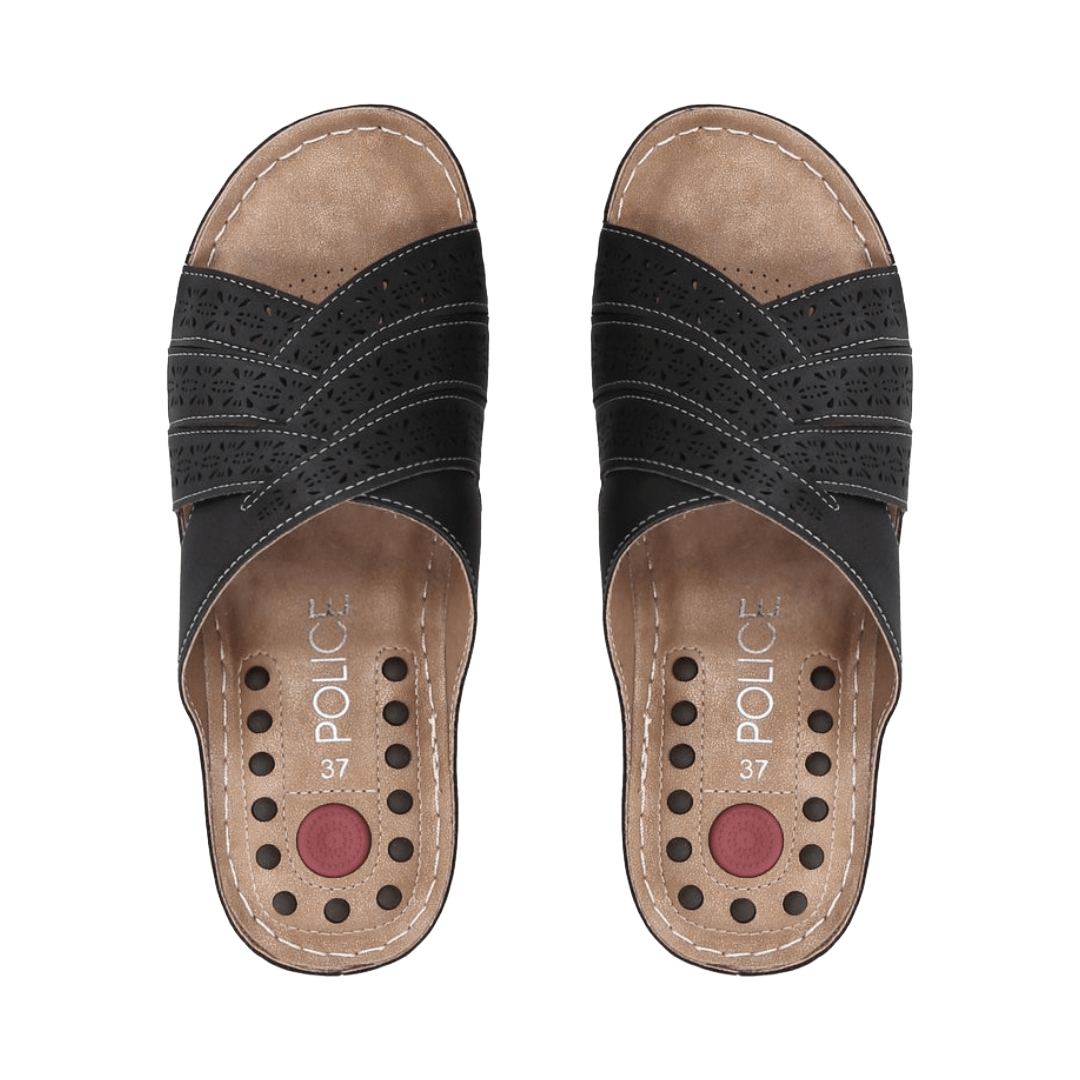 SANDALIAS POLICE NEGRO MUJER PO - POS25Y086 POLICE 35 - CalzadosPaola