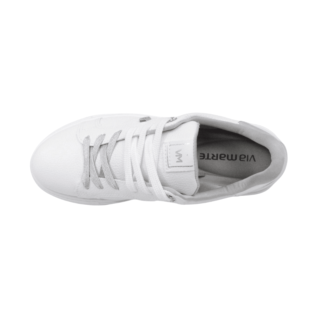 ZAPATILLAS URBANAS VIA MARTE BLANCO MUJER | 121 - 001 - 01 VIA MARTE 35 - CalzadosPaola