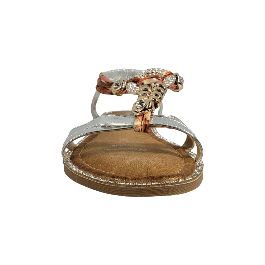 SANDALIAS PICCADILLY PLATA MUJER 301 - 8016 BONNY FRANCO 35 CL / 23.3 CM - CalzadosPaola