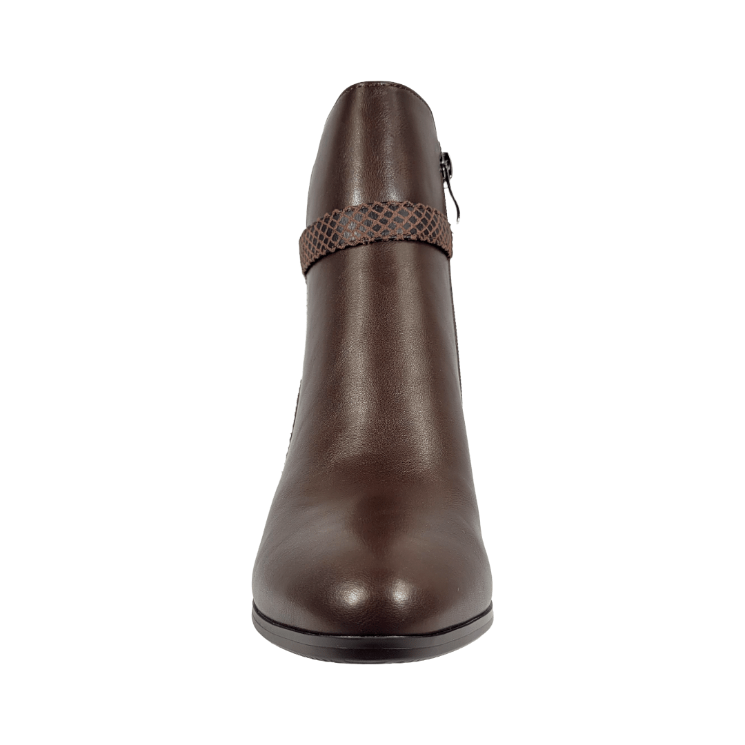 BOTINES BONNY FRANCO SNAKE COFFE MUJER | 275 - 3368 BONNY FRANCO 35 - CalzadosPaola