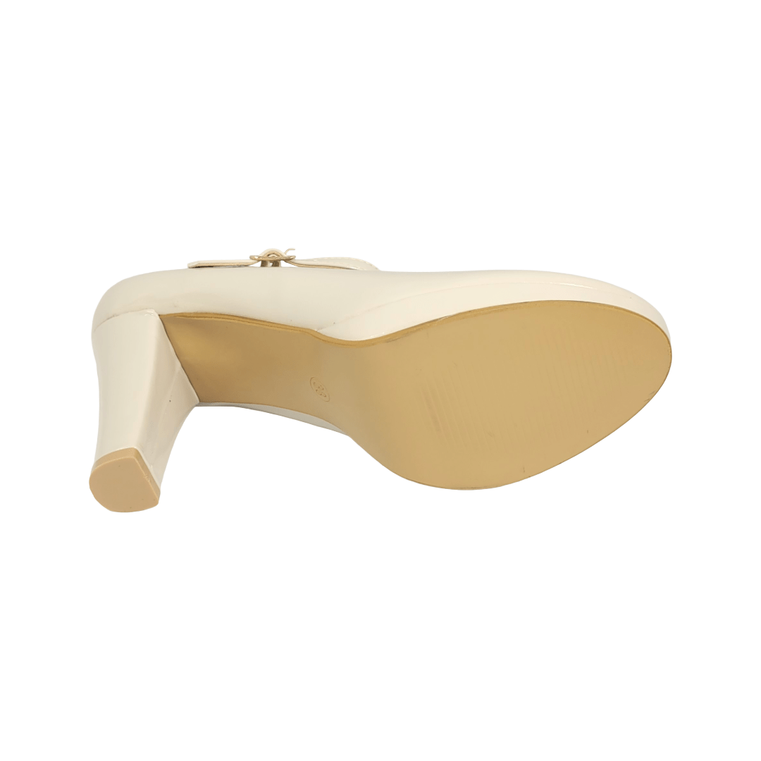 ZAPATOS FORMALES BONNY FRANCO BEIGE CHAROL MUJER 403 - 0250 BONNY FRANCO 37 - CalzadosPaola