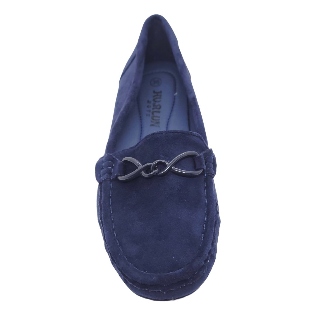 MOCASINES DE GAMUZA HUALUNAOTE AZUL | H - 107 HUALUNAOTE 40 - CalzadosPaola