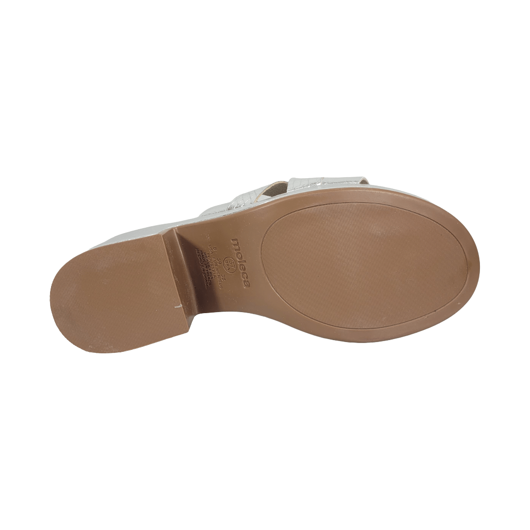 SANDALIAS MOLECA PLATA MUJER | 5549.109.30885 - 41 MOLECA 35 - CalzadosPaola